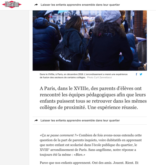 Notre tribune dans Libé