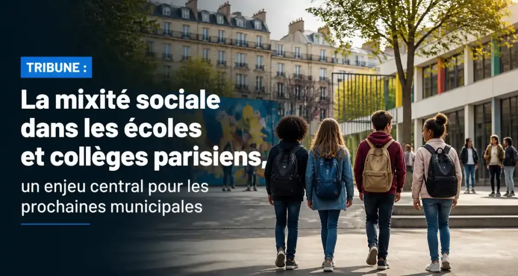 TRIBUNE : La mixité sociale dans les écoles et collèges parisiens, un enjeu central pour les prochaines municipales