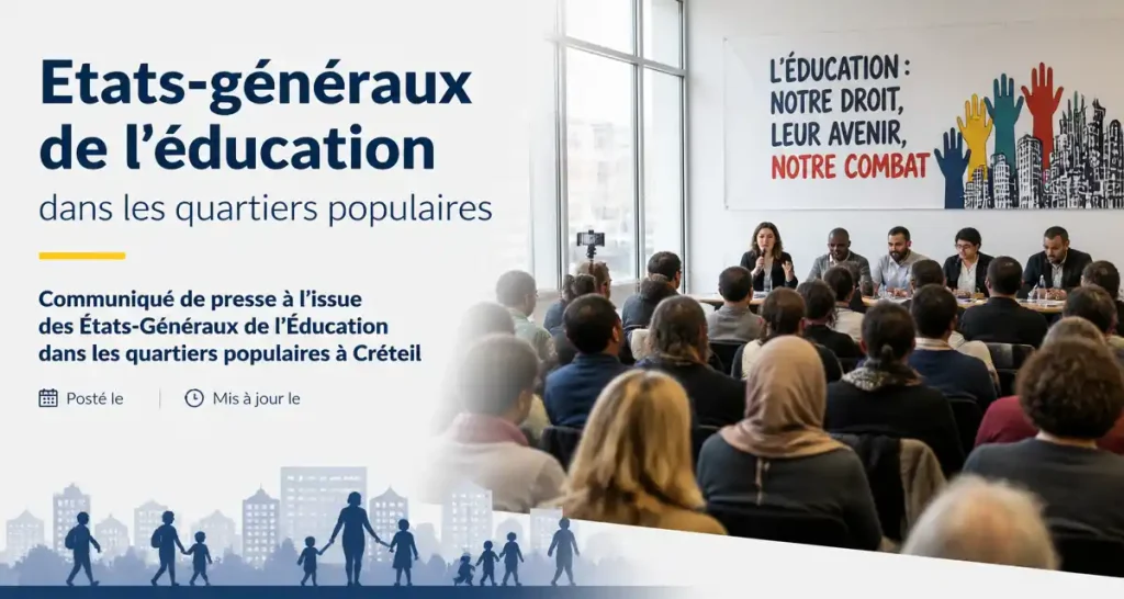 Etats-généraux de l’éducation dans les quartiers populaires