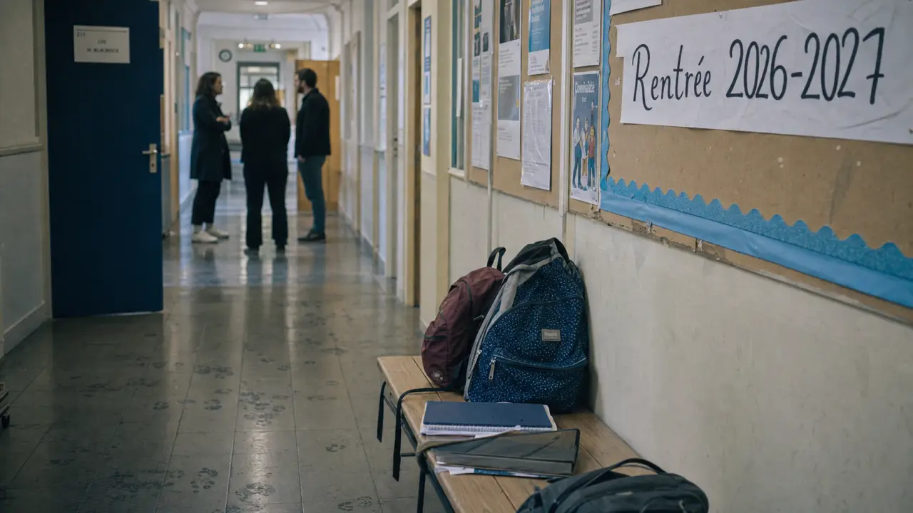 Collège Yvonne Le Tac, rentrée 2026 dans un couloir de collège