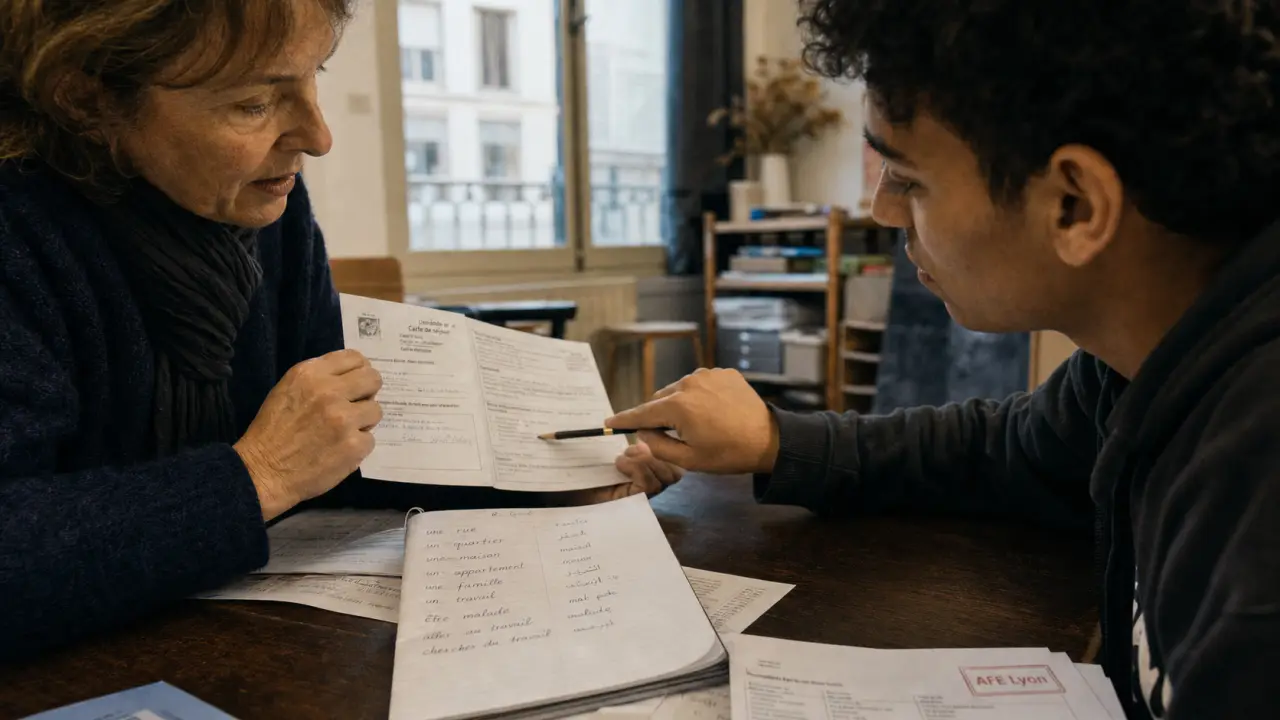 Afe apprendre le français ensemble à Lyon 3e, bénévolat en salle
