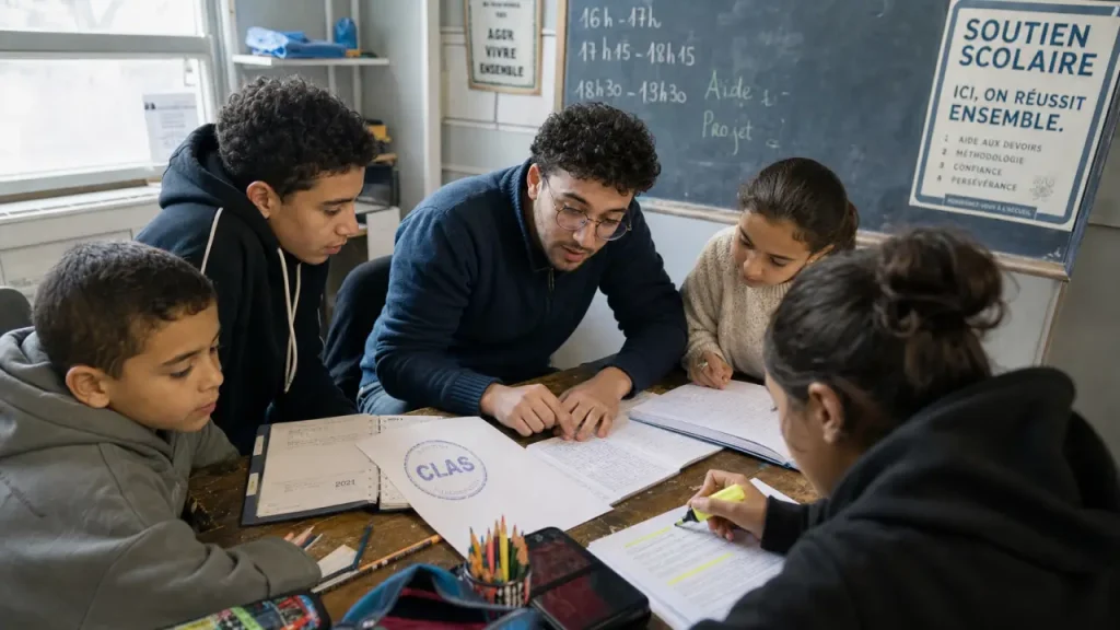 Aide soutien scolaire CAF : le CLAS du CP à la terminale et les démarches locales