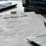 Bac de maths première : copie et minuteur, 2 heures sans calculatrice