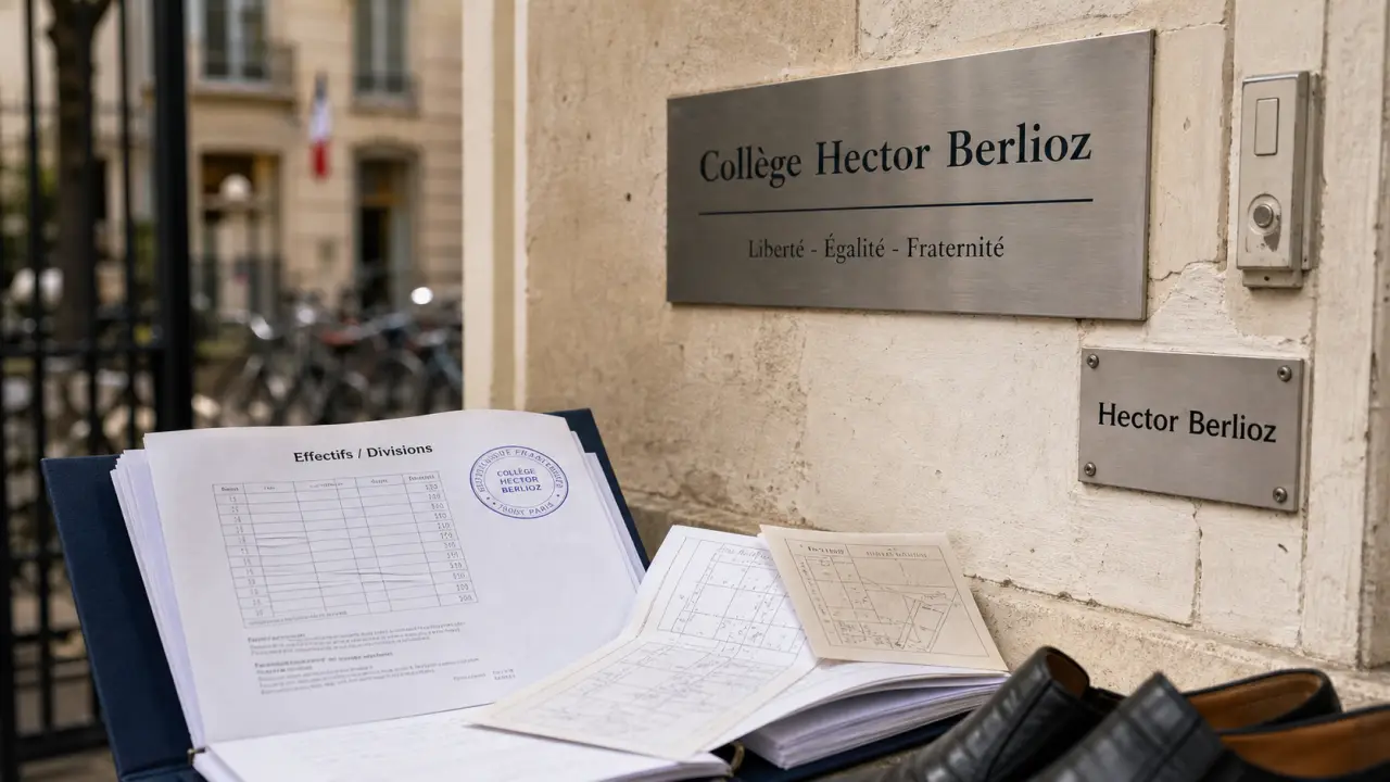 Collège Hector Berlioz Paris : effectifs et divisions du collège