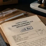 Photo ECE bac : matériel de TP et feuille de méthode pour réussir en 1h