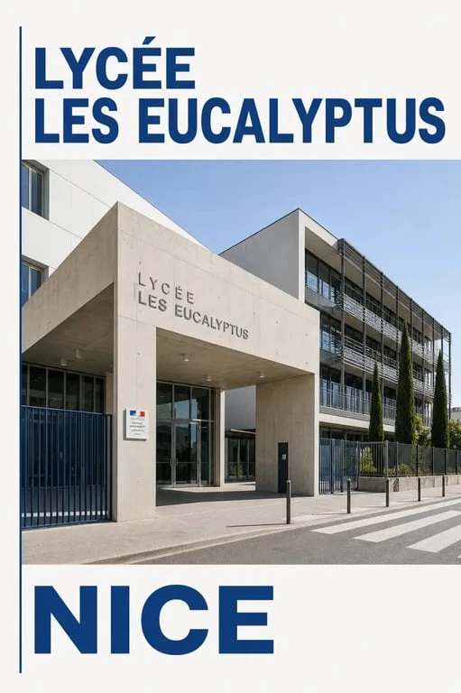 Lycée Les Eucalyptus à Nice vu de l’extérieur