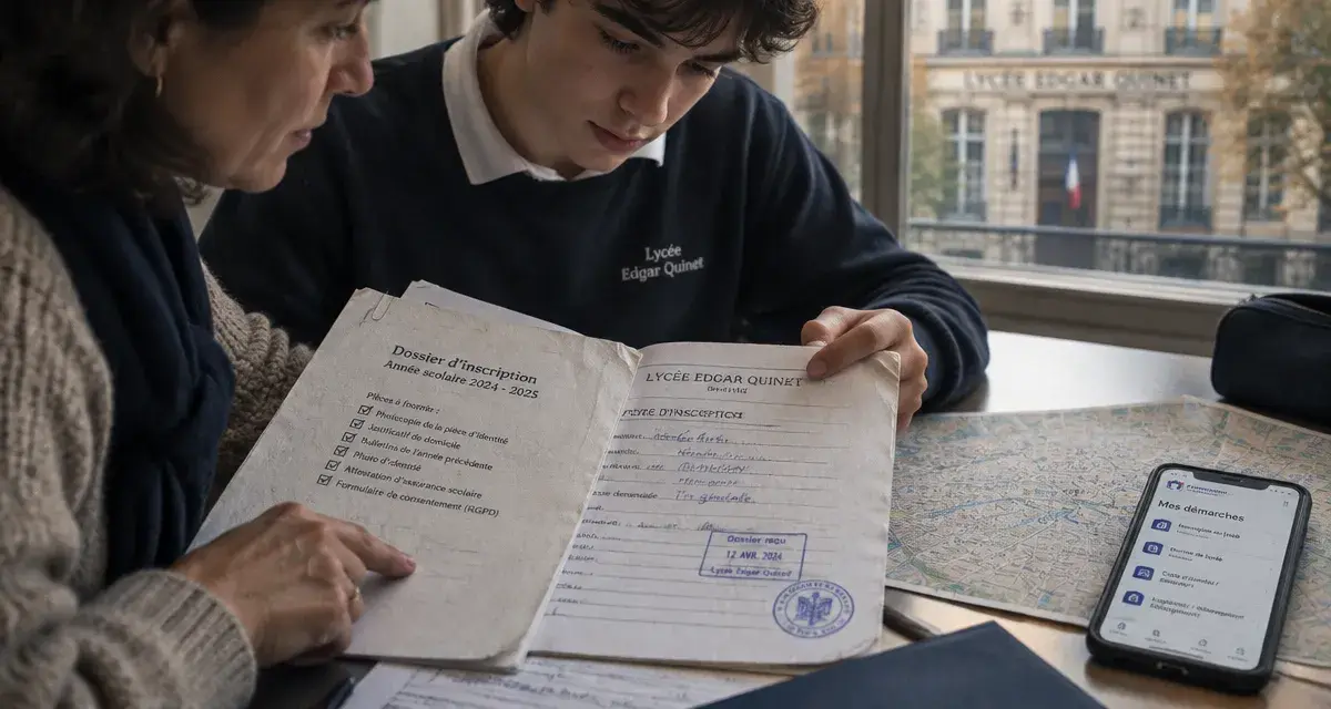 Lycée Edgar Quinet : dossier d’inscription, démarches et checklist lycée