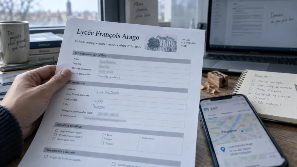 Lycée François Arago : distinguer la bonne ville, l’ENT et les formations
